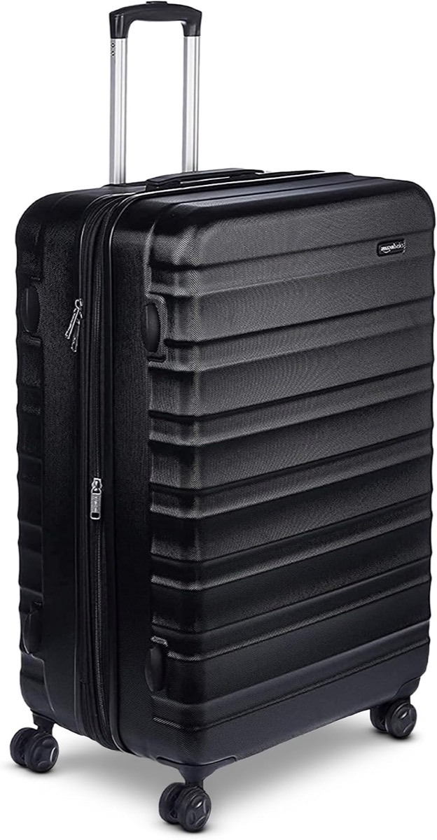 Amazon Basics 21" Hardside Carry-On Spinner, carry-on suitcase, 21.7 by 14.8 by 10 inches