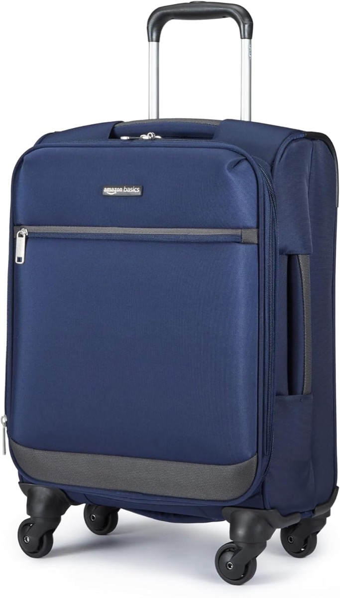 Amazon Basics 28" Large Checked Softside Suitcase, checked suitcase, 30.9 by 17.5 by 12.9 inches