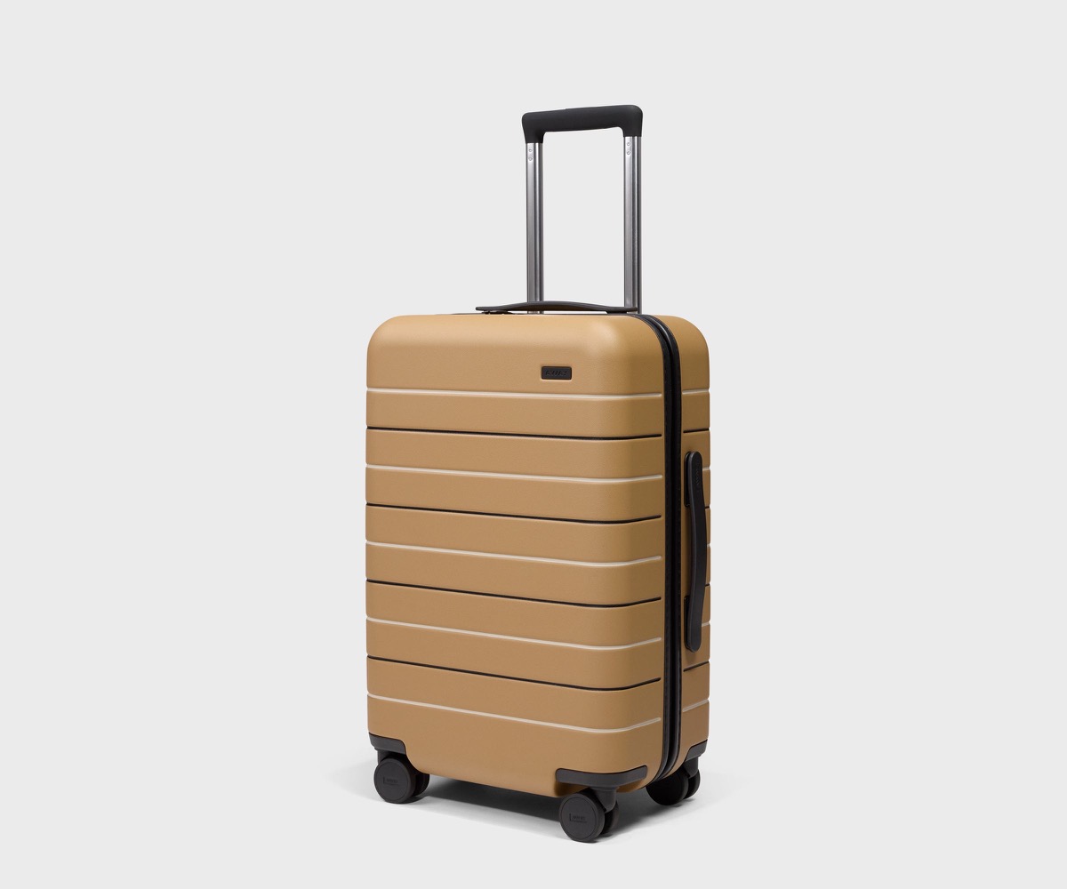Away The Carry-On, carry-on suitcase, 21.7 by 14.4 by 9 inches